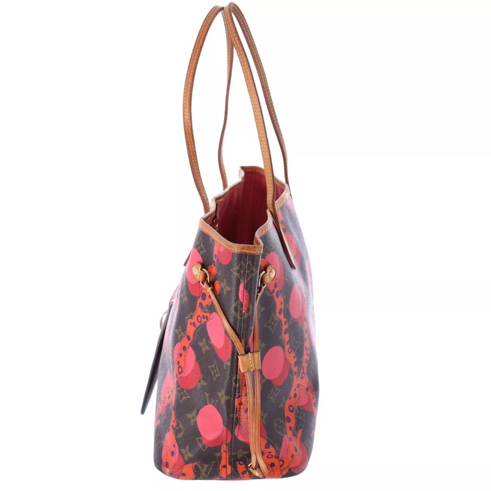 Louis Vuitton Monogram La Mage Neverfull MM Tote Bag M41603 LV Brown Red Pink - Picture 3 of 14